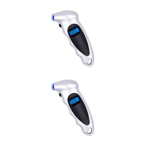 Compteur D'opathie Numérique Universel Pour Voiture, Moto, Scooter, Vélo, Véhicule, Écran Lcd Aste, Manomètre D'air Automobile, 1, 2/3