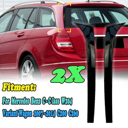 Becquet Latéral De Vitre Arrière De Voiture, Pour Mercedes-Benz Classe C W204 Variante Wagon C200 C260 2007 2008 2009 2010 2011 2012 2013 2014