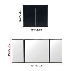 Miroir Pare-soleil Miroir De Maquillage Pour Pare-Soleil Voiture - Miroir Courtoisie En Acier Inoxydable 16.7x11cm Accessoire Auto Femme