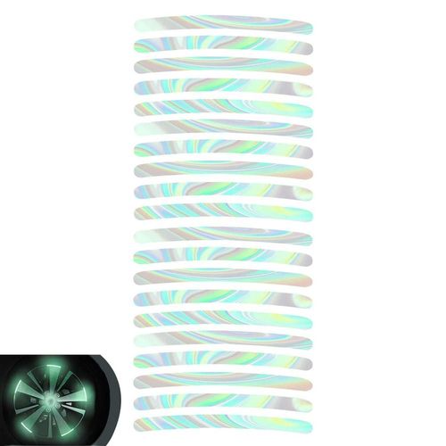Autocollants Réfléchissants Pour Pneus De Voiture, Bandes Lumineuses Réfléchissantes Pour Jantes De Pneus De Vélo, 3d