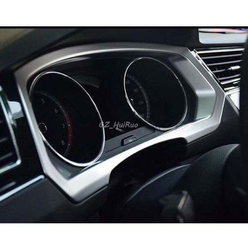 Console Centrale De Tableau De Bord De Voiture, Pour Volkswagen Vw Tiguan 2017 2018 Abs Chrome Mat
