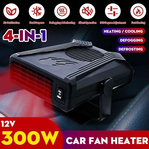 Chauffage De Voiture Électrique 300w, 12v/24v, Dégivreur, Désembuage, Désembuage, Ventilation