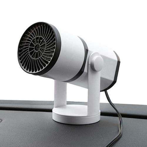 Ventilateur De Refroidissement Et De Chauffage Antibuée 2 En 1 12v, Dégivreur De Voiture, Avec Base Rotative À 360 Degrés, Pour Voiture, Camion, Remorque, Pare-Brise