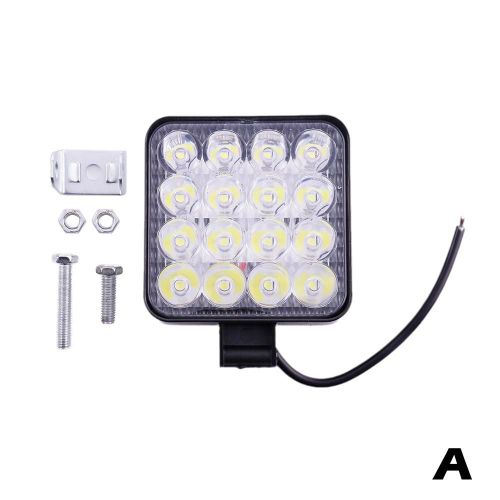 Lampe De Travail Led Pour Voiture 4x4 Tout-Terrain, Mini 48w 12v, Conduite Automatique Drl, Phare Antibrouillard, Camion, Motos, Véhicule, Projecteur De Recherche, 1 Pièce