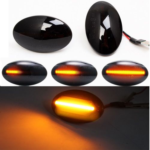 Clignotant Latéral Dynamique Led Pour Ford Fiesta Mk3 4 Ka Mondeo, Clignotant Séquentiel En Mouvement, 2 Pièces