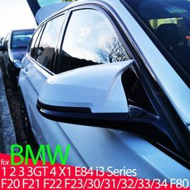 Couvercle de rétroviseur de voiture noir brillant, couvercle de rétroviseur  latéral pour BMW F20 F21 F22 F30 F32 F36 X1 F87 M3