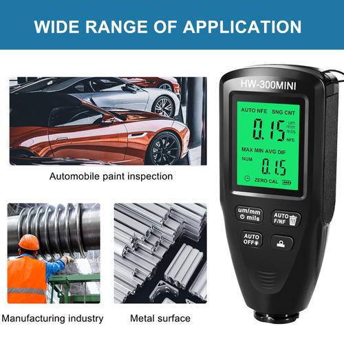 Jauge De Profondeur De Peinture Avec Écran Lcd Rétro-Éclairé, Mesure De L'épaisseur Du Revêtement, Pour Ateliers, Acheteurs Automobiles