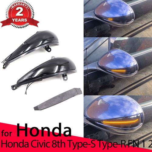 Clignotant Ociamique Led Pour Honda Civic Mk8 8th Ura, 2 Pièces, Indicateur De Miroir, Arrière 3 Ou 5 Portes, Type-S Type-R 05-12