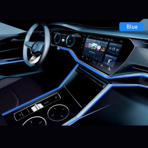 Lampe Led Décorative D'intérieur De Voiture, Câblage El, Bande Au Néon Pour Auto, Lumière Ambiante Flexible Bricolage, Usb, Escales De Fête, Diode, 1m, 5m