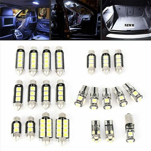 Kit De Lampes De Plaque De Planificateur De Coffre D'ampoule Led De Voiture, Lumières Blanches Pour Bmw E53, E60, E90, Golf 4, 7, T10 5050