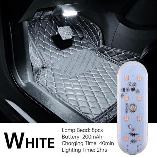 Lampe De Toit De Porte De Voiture À Led, Chargement Usb, Escales, Lecture, Tactile, Coffre Réaménagé, Lampe Décorative, Mini Usb, Veilleuse