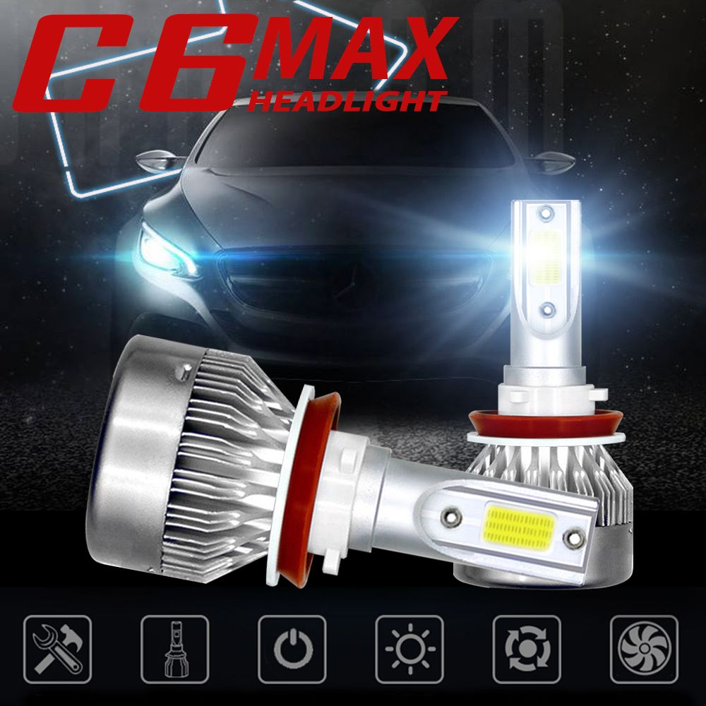 Phares Antibrouillard Pour Voiture, C6 Max Mini H1, H7, H8, ... - 3