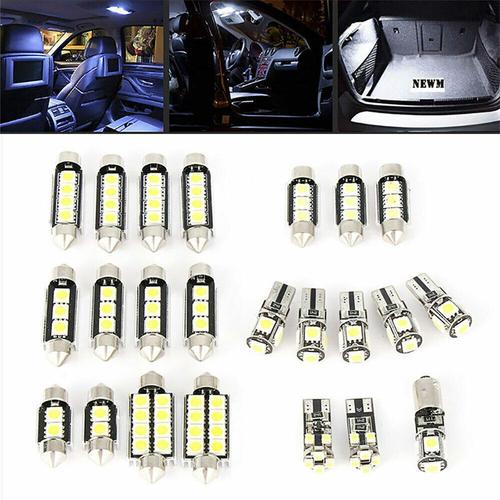 Kit de lampes de plaque de planificateur de coffre d'ampoule LED de voiture,  lumières blanches pour BMW E53, E60, E90, Golf 4, 7, T10 5050