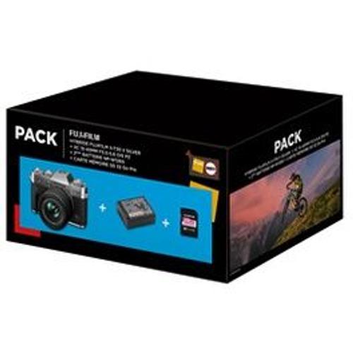 Pack XT-30 II Silver + XC 15-45mm f/3.5-5.6 OIS PZ + 2ème Batterie + SD 32go Pro