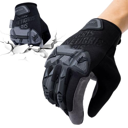 Gants Tactiques Ecran Tactile Gants De Moto Onetigris Pour Airsoft Paintball Randonnee Chasse Cyclisme, Noir M