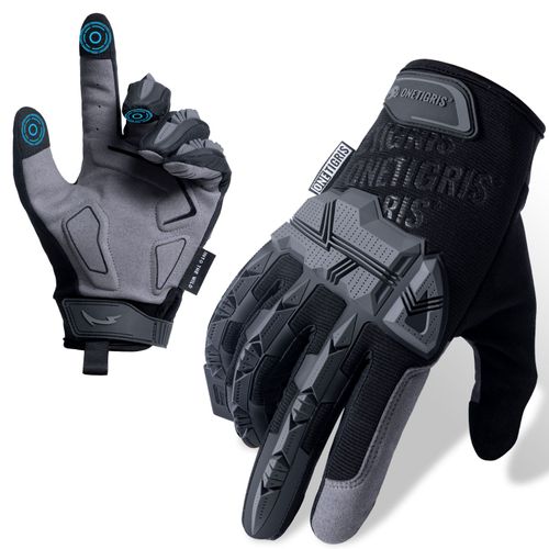 Gants Tactiques Ecran Tactile Gants De Moto Onetigris Pour Airsoft Paintball Randonnee Chasse Cyclisme, Noir L