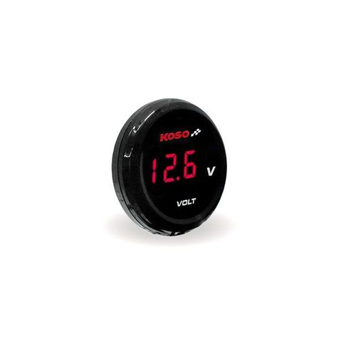 Voltmètre digital Koso Coin Rouge