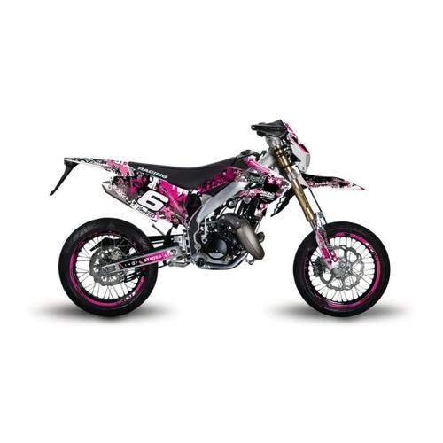 Kit Déco Stage6 Honda Hm 50 Rose - Noir