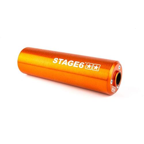 Silencieux Stage6 50 - 80cc Passage Gauche Orange