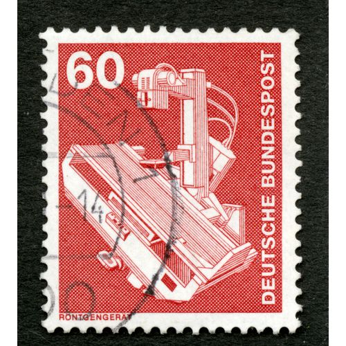 Timbre Oblitéré Deutsche Bundespost, Rontgengerat, 60