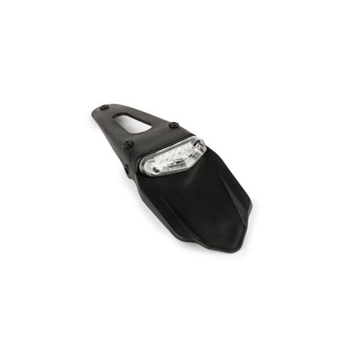Support De Plaque Avec Feu Arrière À Led (X9) Transparent Moto 50cc
