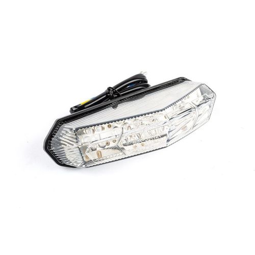 Feu Arrière Avec Clignotants Led Universel 145x85mm Transparent