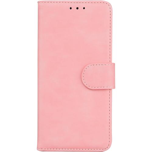 Far Coque Pour Xiaomi Redmi Note 12 Pro Plus, Housse De Protection Anti-Choc Avec [Carte Fentes] Etui Xiaomi Redmi Note 12 Pro Plus Coque À Rabat Pochette Portefeuille En Cuir Pu - Rose