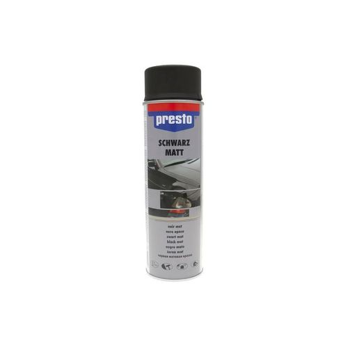 Bombe de peinture Presto Rallye noir mat 500ml (Aérosol)
