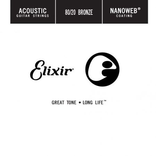 Corde Au Détail Guitare Acoustique Elixir Nanoweb 039 - 15139