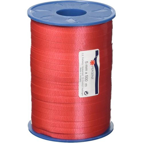 Shiba-C.E. Pattberg America Ruban Paquet Cadeau Rouge, 500 M De Bolduc Pour Emballage, Bolduc Largeur 5 Mm, Accessoire De Décorati[4