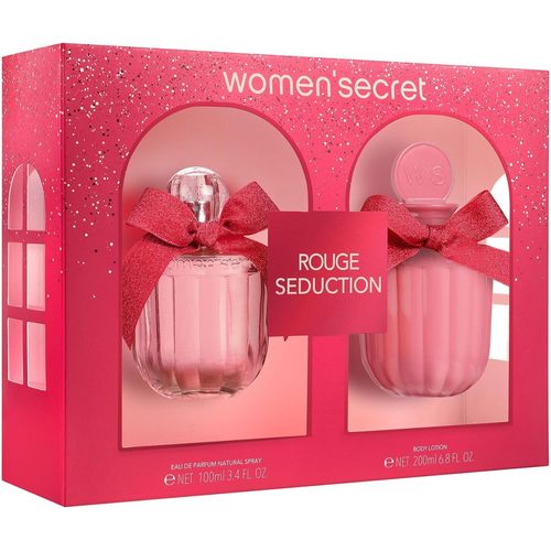 Rouge Seduction Coffret Cadeau Femme Pack 2 Pièces Eau De Parfum Femme 100ml Vaporisateur Et Body Lotion 200ml Set Fragrance Chypre Et Fruité Parfum Femme 