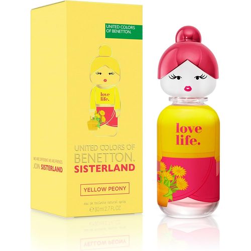 Sisterland Yellow Peony,Eau De Toilette Pour Femme-Longue Durée-Parfum Frais,Jeune Et Moderne-Notes Fruitées Et Florales-Idéal Pour La Journée-80 Ml 