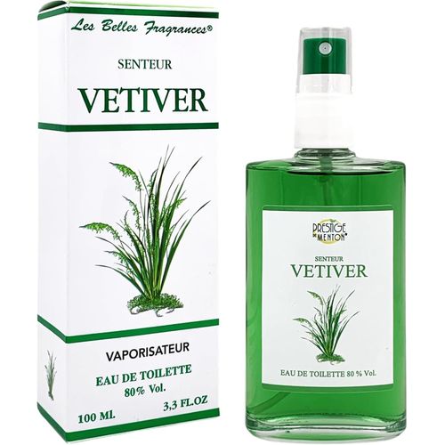 Eau De Toilette Vetiver,Par -Boisée Et Épicée Hommes-Parfum Naturel Et Raffiné Aux Notes De Vétiver-Fabrication Artisanale En Côte D¿Azur-Vaporisateur Rechargeable-100 Ml 