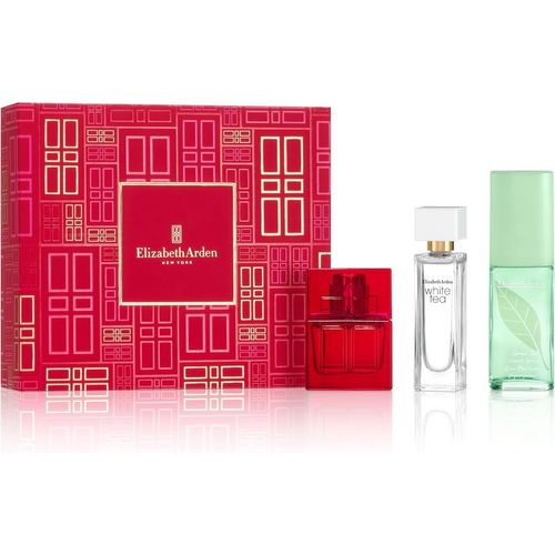 Coffret Trio Prestige,Parfum Pour Femme,Red Door,Green Tea Et White Tea,Parfums Miniatures,Cadeau Pour Femme 