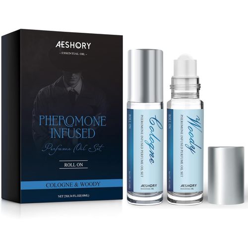 Parfum Phéromones Pour Hommes 2 Pièce,Roll-On Parfum Phéromones Men Eau De Cologne,Cologne Aux Phéromones Pour Hommes,Huile Essentielle De Parfum Aux Phéromones Longue Durée-2 X 10ml 