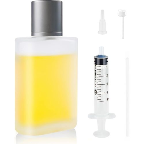 100ml Flacon Vaporisateur Verre,Vaporisateur Huile Essentielle,Vaporisateur Parfum Vide,Flacon Parfum Vide,Flacon Spray Vide Avec Entonnoirs,Seringues,Cathéter,Presseur 