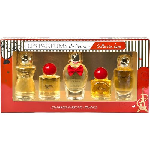 Parfums Les Parfums De France,Collection Luxe,Coffret De 5 Eaux De Parfum Miniatures,Floral,49,7 Ml 