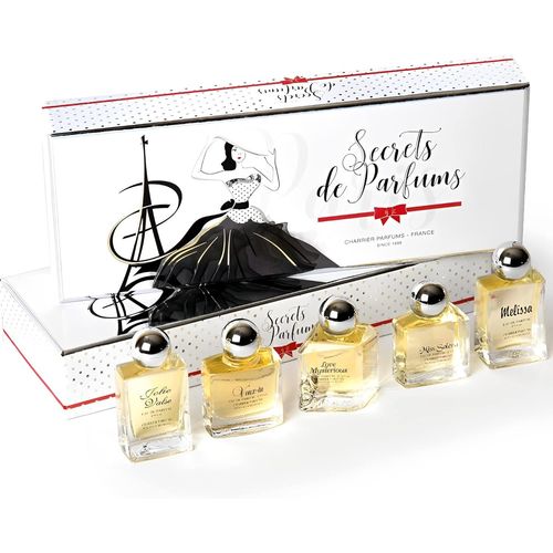 Parfums Secrets De Parfums,Coffret De 5 Eaux De Parfum Miniatures,Blanc,50 Ml 