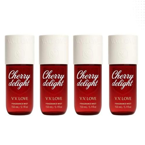 Vv Love Cherry Delight Brume Parfumée Pour Femme 4*150ml 