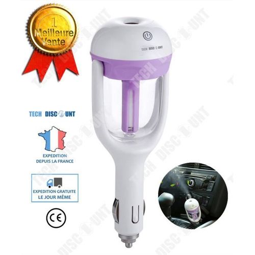 TD® Humidificateur d'air voiture silencieux huile essentielle enfant purificateur diffuseur allume cigare désodorisant ionisateur