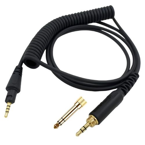 Ecouteurs Câble Audio Compatible Avec Pioneer Hdj-Cue1/Hdj-Cue1Bt/Hdj-X5/Hdj-X7/Hdj-S7 Casque D'Écoute, Rétractable Câble À Ressort 2.5M[BLU624675]