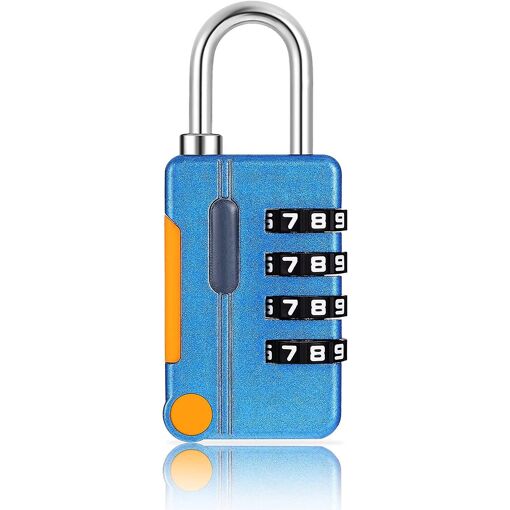 YOSOO Serrure en U Allonger le Cadenas en U à Combinaison à 4 Chiffres YOSOO Serrure en U Allonger le Cadenas en U à Combinaison à 4 Chiffres
