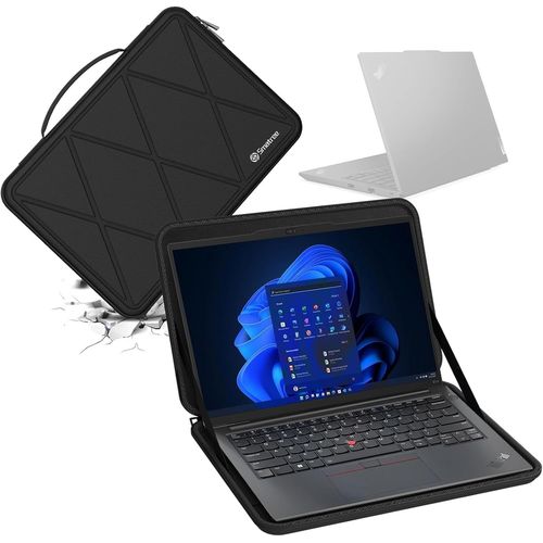 Housse De Protection Rigide En Eva Compatible Avec 14 Pouces Lenovo Thinkpad E14 Gen 5 Ordinateur Portable Sac (X8042)[ORD621863]