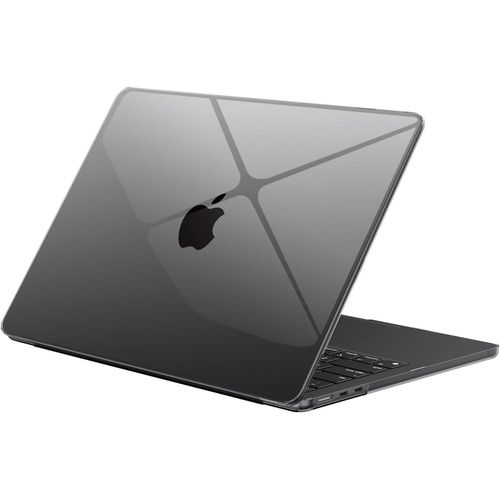 Coque Ultra Fin Et Transparent Compatible Avec Macbook Air 15 Pouces M4 M3 M2 Avec Touch Id, 2025-2023,A3241 A3114 A2941, Protection Étui Rigide Plastique, Anti-Rayures, Noir Sidér[ORD622612]