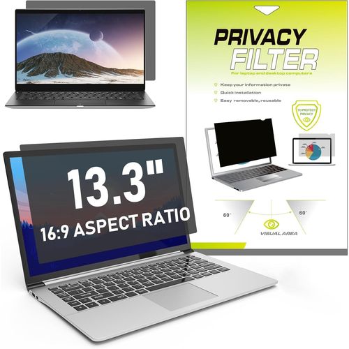 Filtre De Confidentialité Pour Ordinateur Portable 13,3"", Ordinateur Portable Avec Protection De La Vie Privée Et Anti-Reflets, 294 X 166 Mm (16:9)[ORD622803]