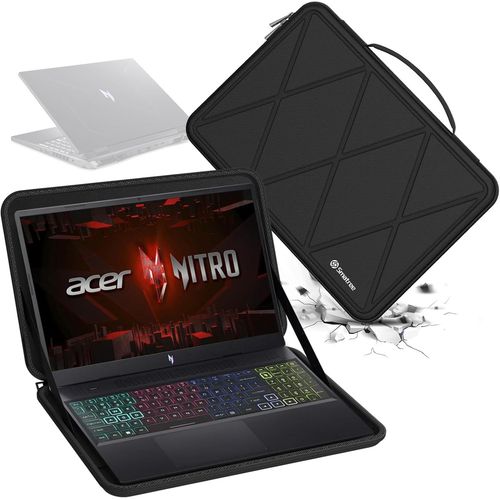 Housse De Protection Rigide En Eva Compatible Avec Ordinateur Portable De Jeu Acer Nitro 16 16"" An16-41-R3Zv, Pour Ordinateur Portable De Jeu Acer Nitro 16 16"" An16-41-R148 Sac Éta[ORD623001]