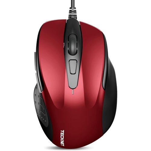 Mouse Pro S2 Souris Filaire Optique Haute Précision 6 Boutons 6400 Dpi 4 Dpi Réglable Souris Ergonomique Pour Windows 11/10/8.1/8/Vista/Xp/Mac Ordinateur Portable/Bureau Câble 1.5M[ORD621075]
