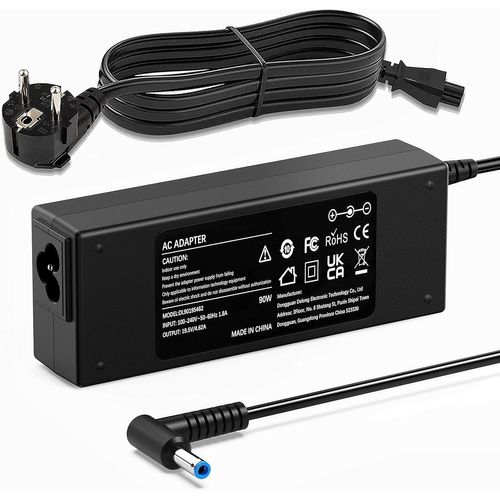 90W Chargeur Ordinateur Portable Pour Hp Elitebook 830 840 850 G3 G4 G5 G6 G7, Probook 430 440 450 640 645 650, Envy X360 13 17, Hp 240 250 255 G3 G4 G5 G6 G7 19,5V 4,62A Adaptateu[ORD621398]