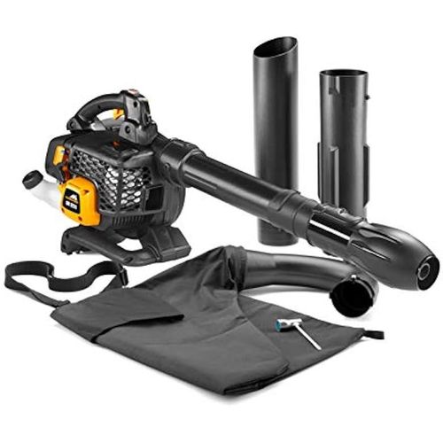Souffleur/aspirateur thermique McCulloch GBV 322 VX : Souffleur/aspirateur de jardin d'une puissance de 800 watts, puissance d'aspiration de 45 l, 370 km/h
