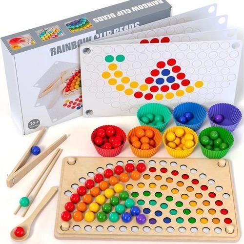 Jeux Montessori 2 3 4 5 Ans-motricité Fine- en Bois-Puzzle Enfant